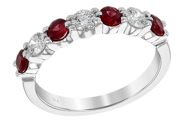 E231-24509: LDS WED RG .61 TW RUBY 1.00 TGW