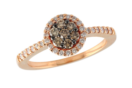 E232-17182: LDS DIA RG .22 BROWN DIA .46 TW