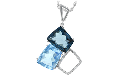 E233-98118: NECK 10.60 BLUE TOPAZ 10.73 TGW
