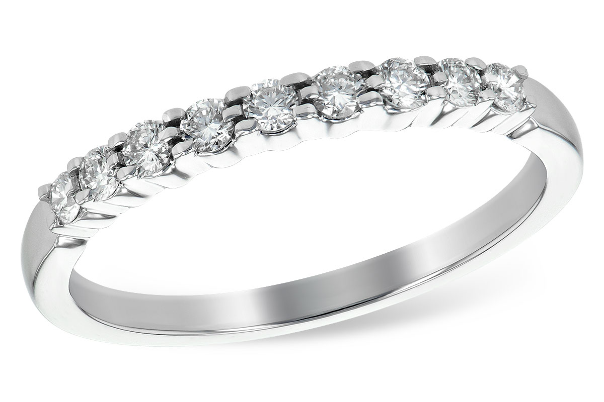 E234-87227: LDS WED RG .25 TW (9 STONES)