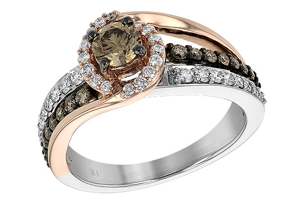 E234-89036: LDS DIA RG .40 BROWN CTR .97 TW