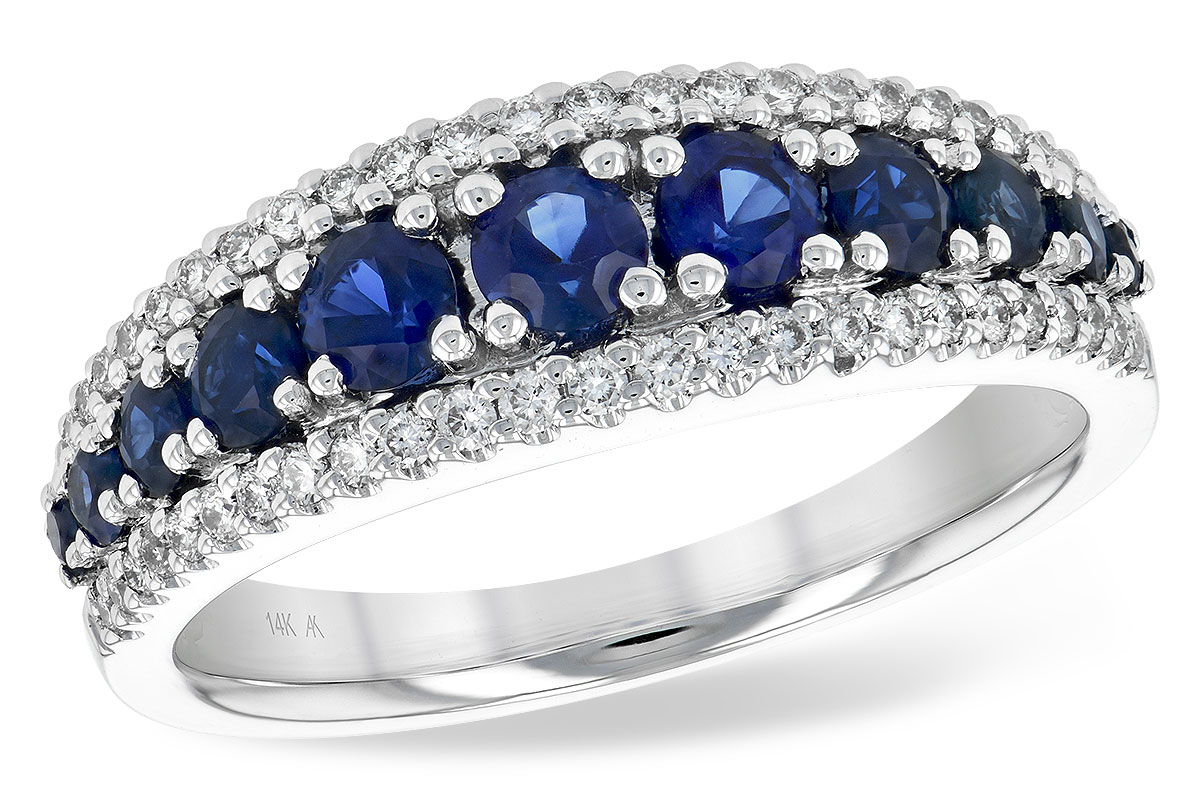 E234-90855: LDS WED RG .93 TW SAPP 1.16 TGW