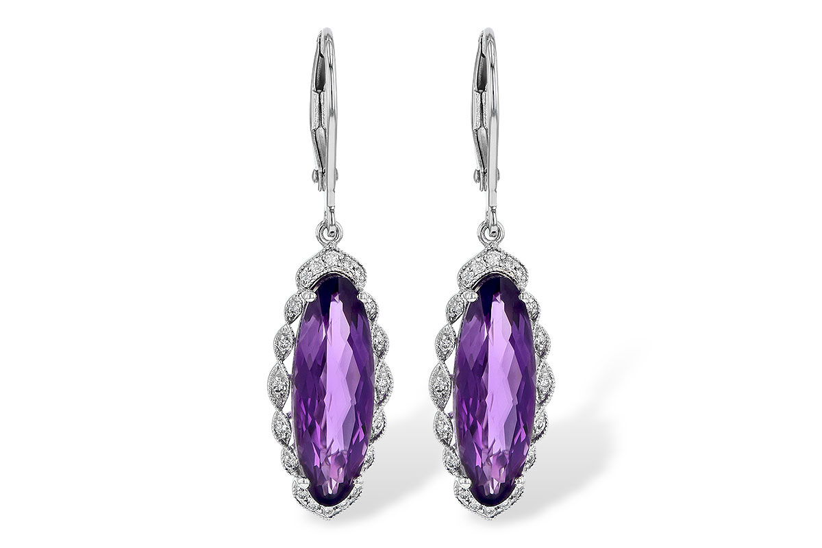 E235-80818: EARR 4.75 AMETHYST 4.90 TGW