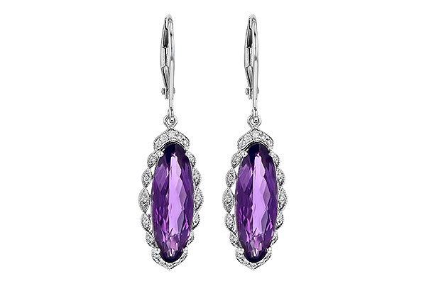 E235-80818: EARR 4.75 AMETHYST 4.90 TGW