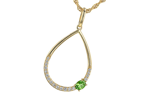 E235-80864: NECK .17 GREEN GARNET .26 TGW