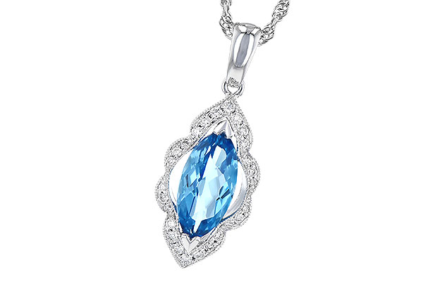 E318-52709: NECK 1.26 BLUE TOPAZ 1.37 TGW