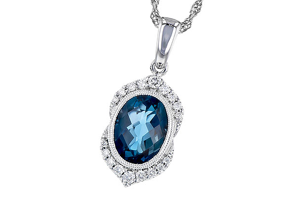 E318-54518: NECK 1.96 LONDON BLUE TOPAZ 2.10 TGW