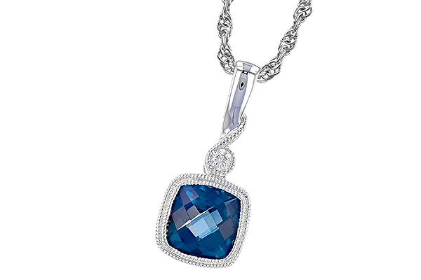 E319-37182: NECK 1.05 LONDON BLUE TOPAZ 1.07 TGW