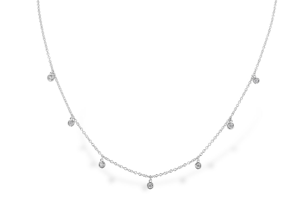 E319-38164: NECKLACE .12 TW (18")