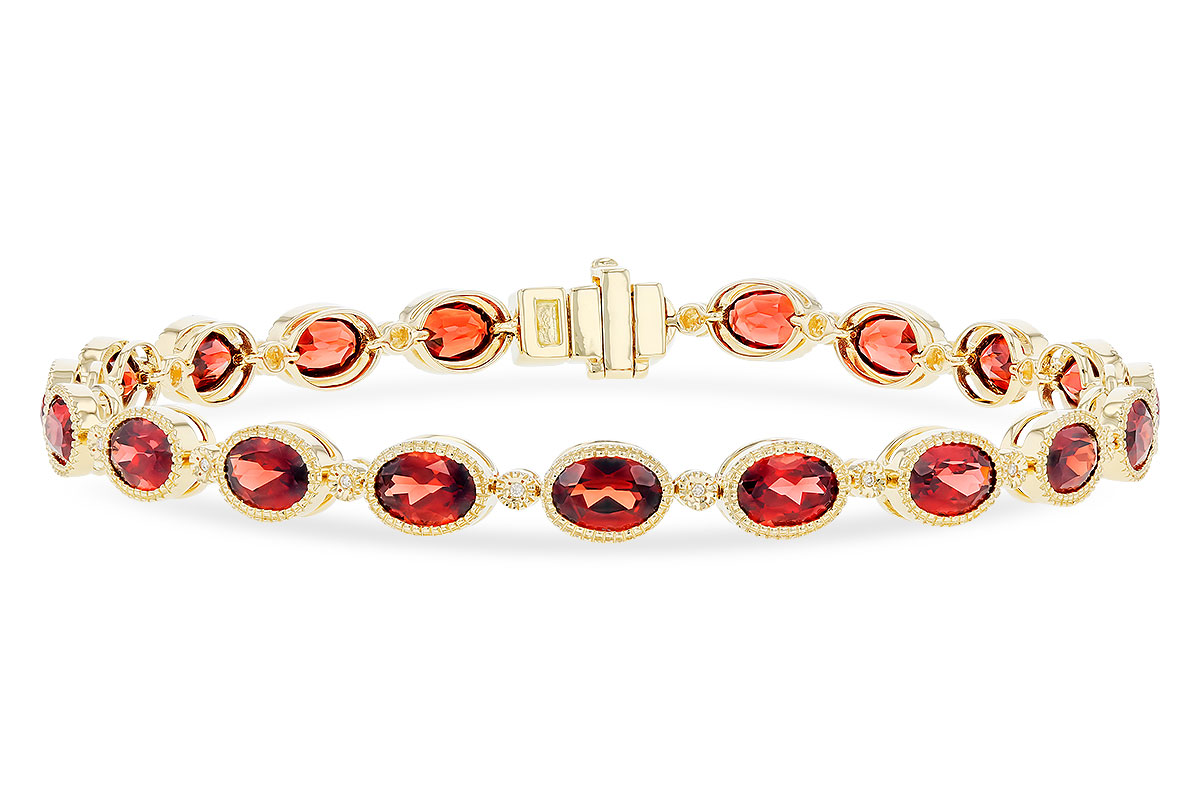 E319-39055: BRACELET 9.22 TW GARNET 9.26 TGW