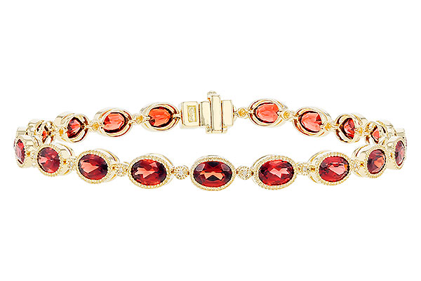 E319-39055: BRACELET 9.22 TW GARNET 9.26 TGW