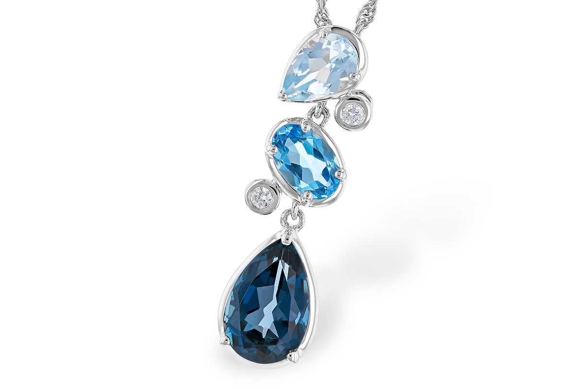 E319-39982: NECK 1.99 TW BLUE TOPAZ 2.02 TGW