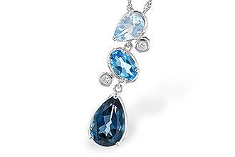 E319-39982: NECK 1.99 TW BLUE TOPAZ 2.02 TGW
