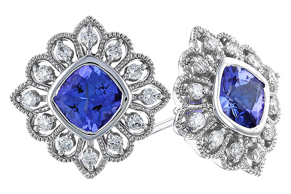 E319-39991: EARR 1.29 TW TANZANITE 1.55 TGW (5MM TANZ)