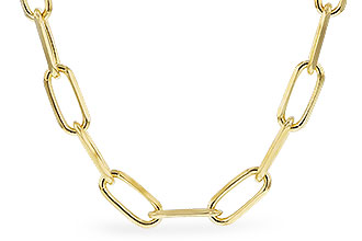 E319-42691: PAPERCLIP LG (24IN, 4.0MM, 14KT, LOBSTER CLASP)