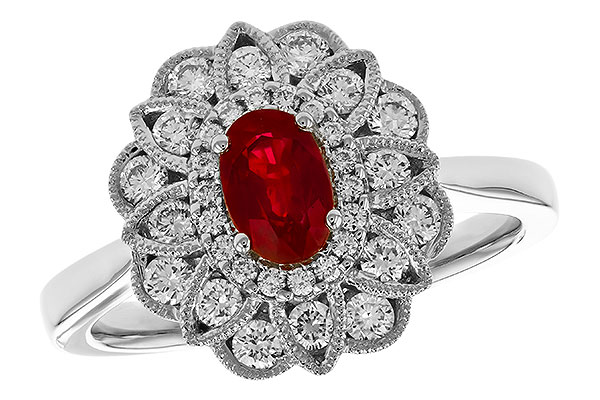 E319-44482: LDS RG .55 TW RUBY 1.07 TGW (6x4MM RUBY)