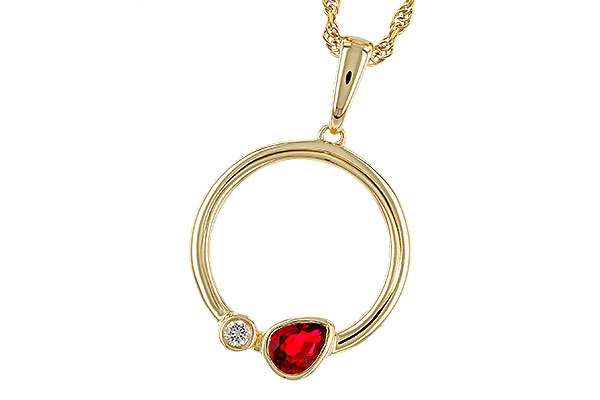 E320-29973: NECKLACE .24 RUBY .26 TGW