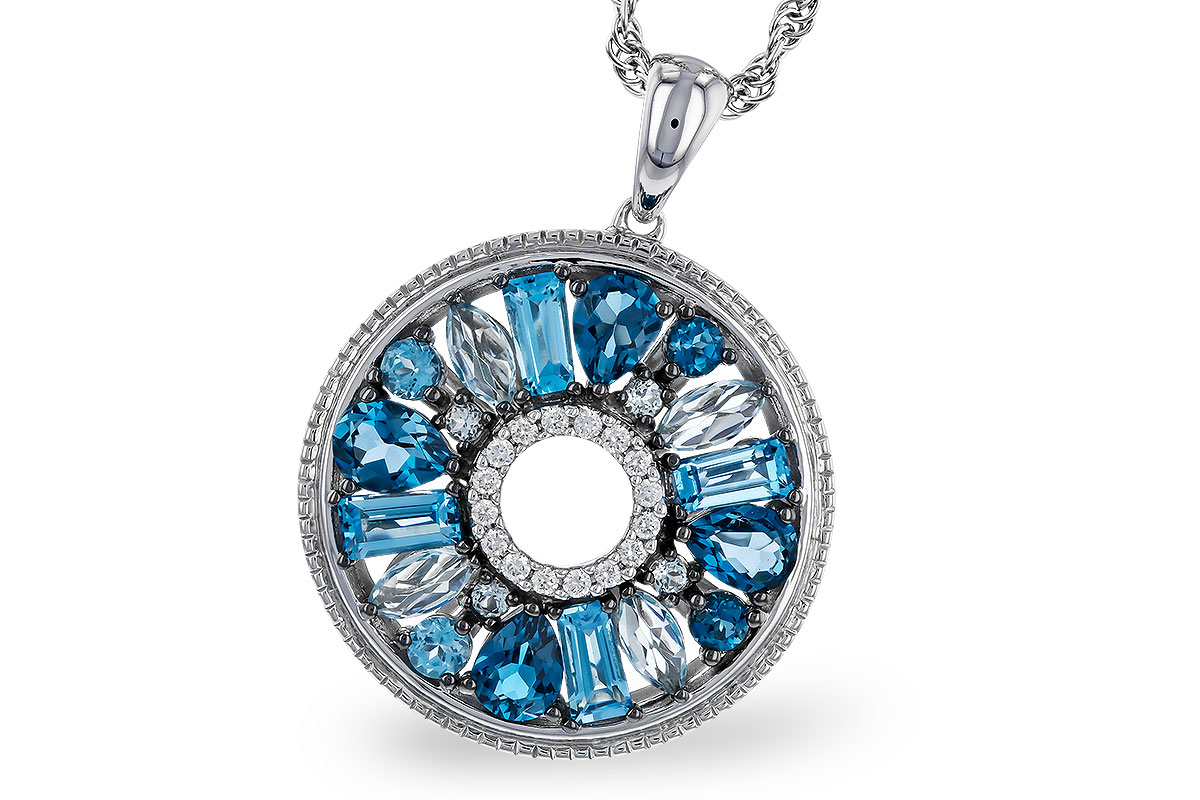 E320-31755: NECKLACE 1.67 BLUE TOPAZ 1.72 TGW