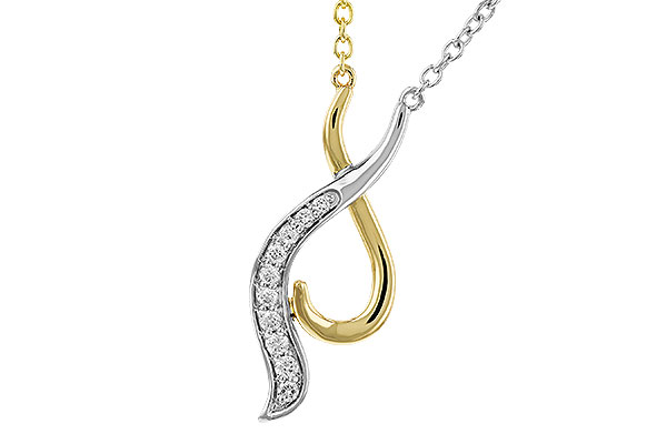 E320-32691: NECKLACE .10 TW (18")