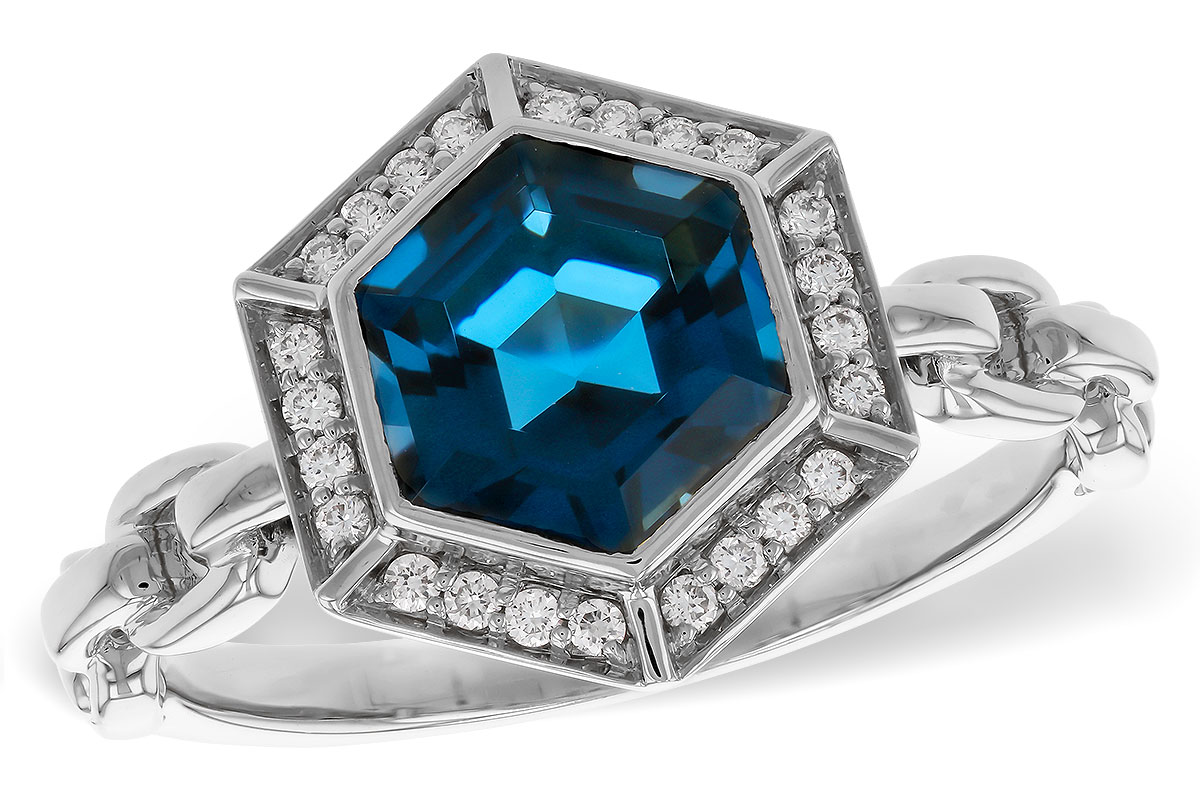 E320-33582: LDS RG 2.03 LONDON BLUE TOPAZ 2.14 TGW (7.5MM LBT)