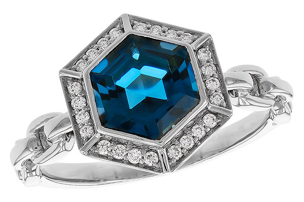E320-33582: LDS RG 2.03 LONDON BLUE TOPAZ 2.14 TGW (7.5MM LBT)