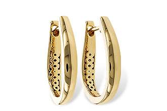 E320-33618: GOLD EARRINGS (17MM)