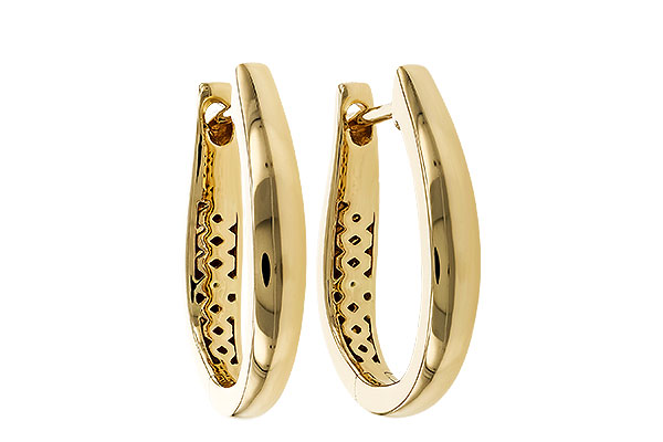 E320-33618: GOLD EARRINGS (17MM)