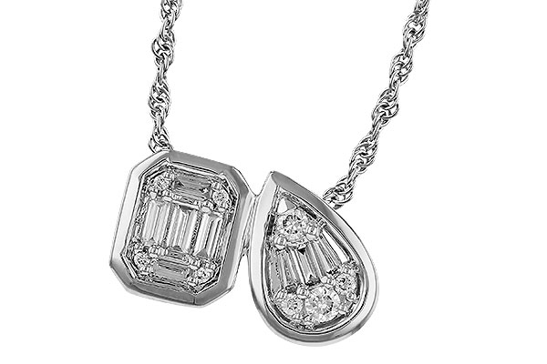 E320-35418: NECKLACE .17 BAG .25 TW