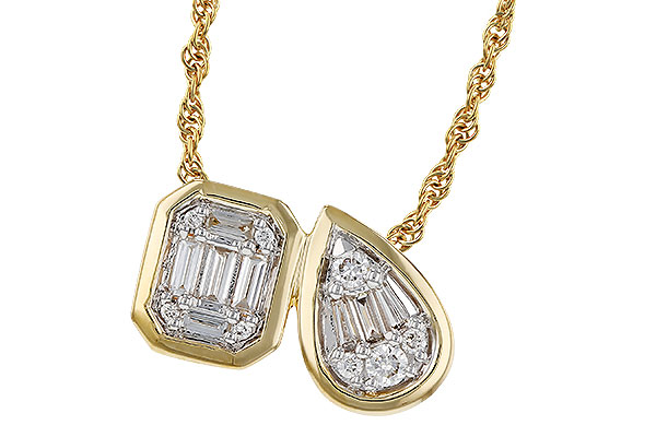 E320-35418: NECKLACE .17 BAG .25 TW