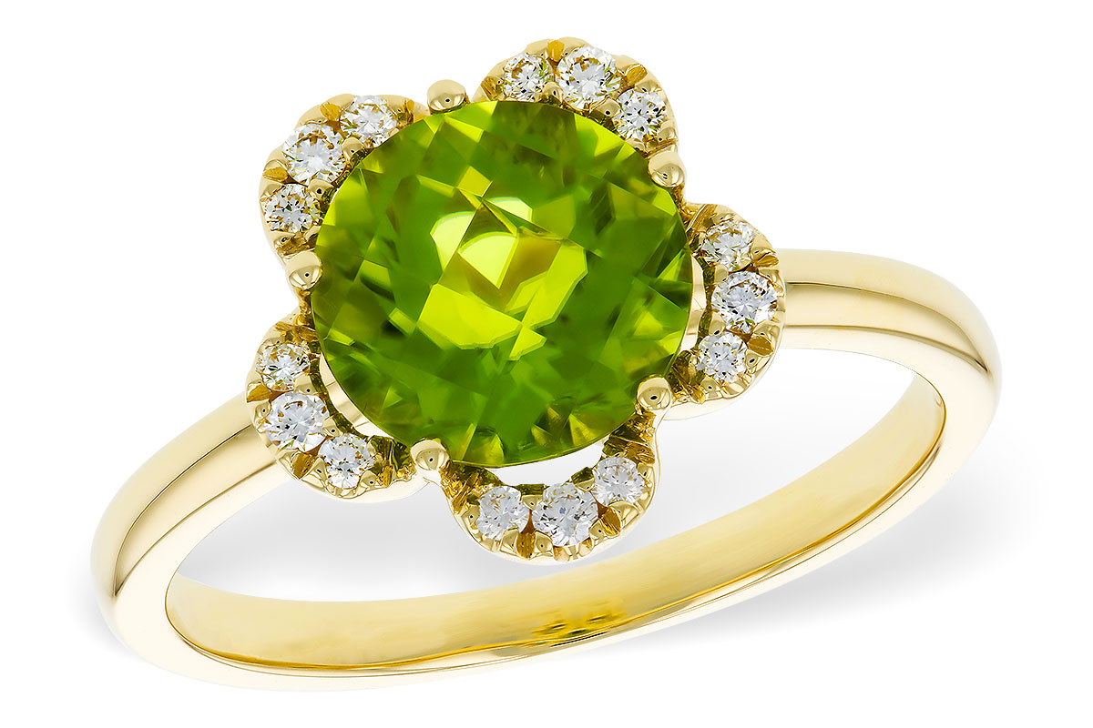 E320-36282: LDS RG 2.16 PERIDOT 2.28 TGW (8MM RD)