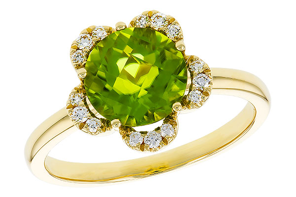 E320-36282: LDS RG 2.16 PERIDOT 2.28 TGW (8MM RD)