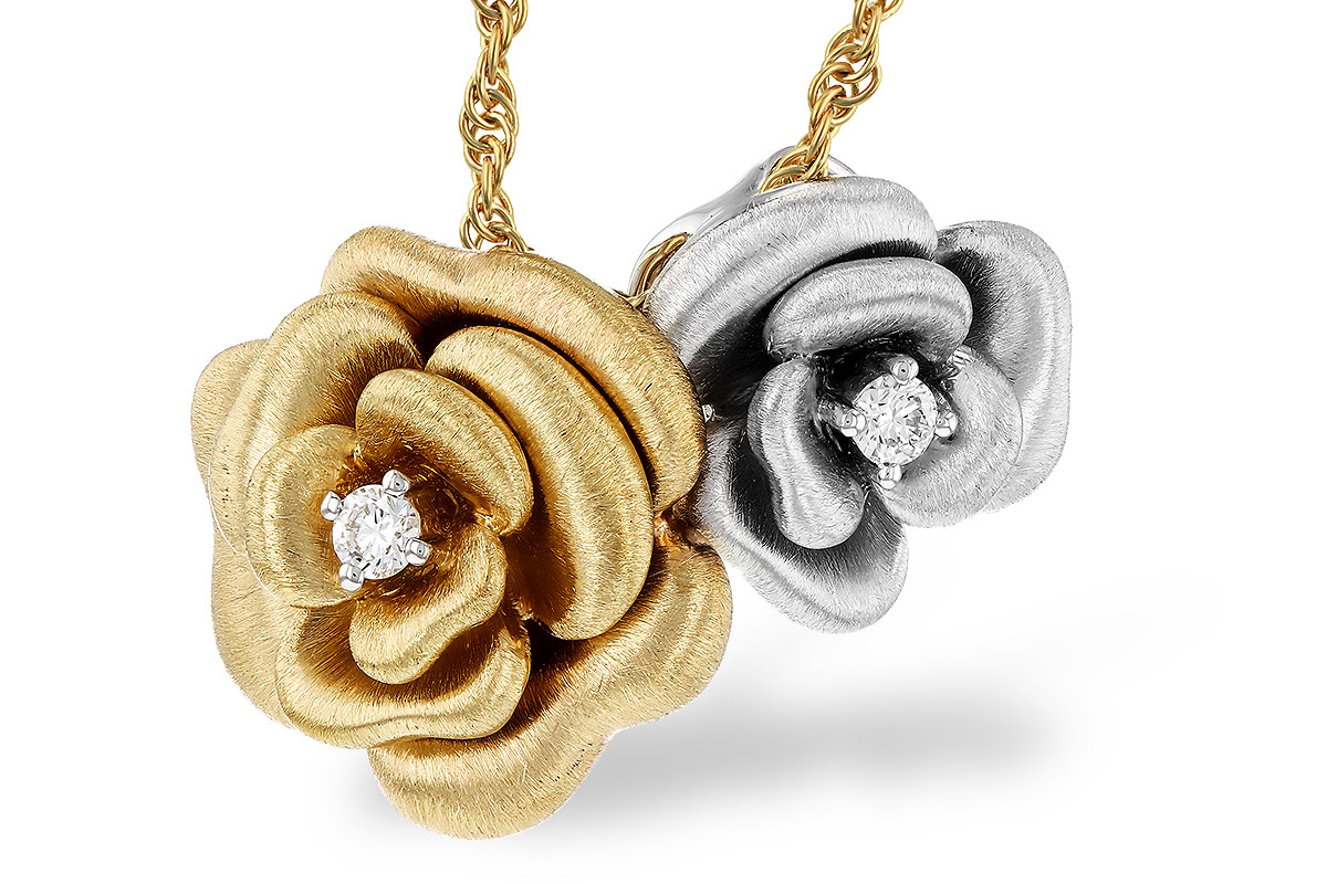 E321-19055: NECKLACE .06 TW