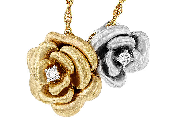 E321-19055: NECKLACE .06 TW