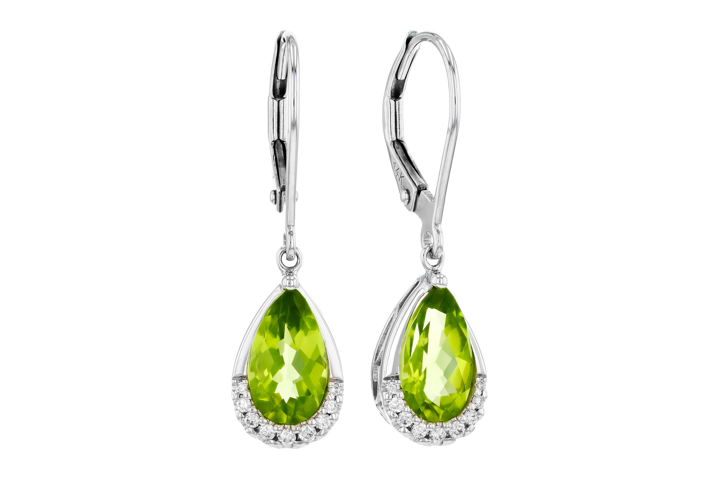 E321-20827: EARR 1.85 PERIDOT 1.94 TGW (9x5MM PS)