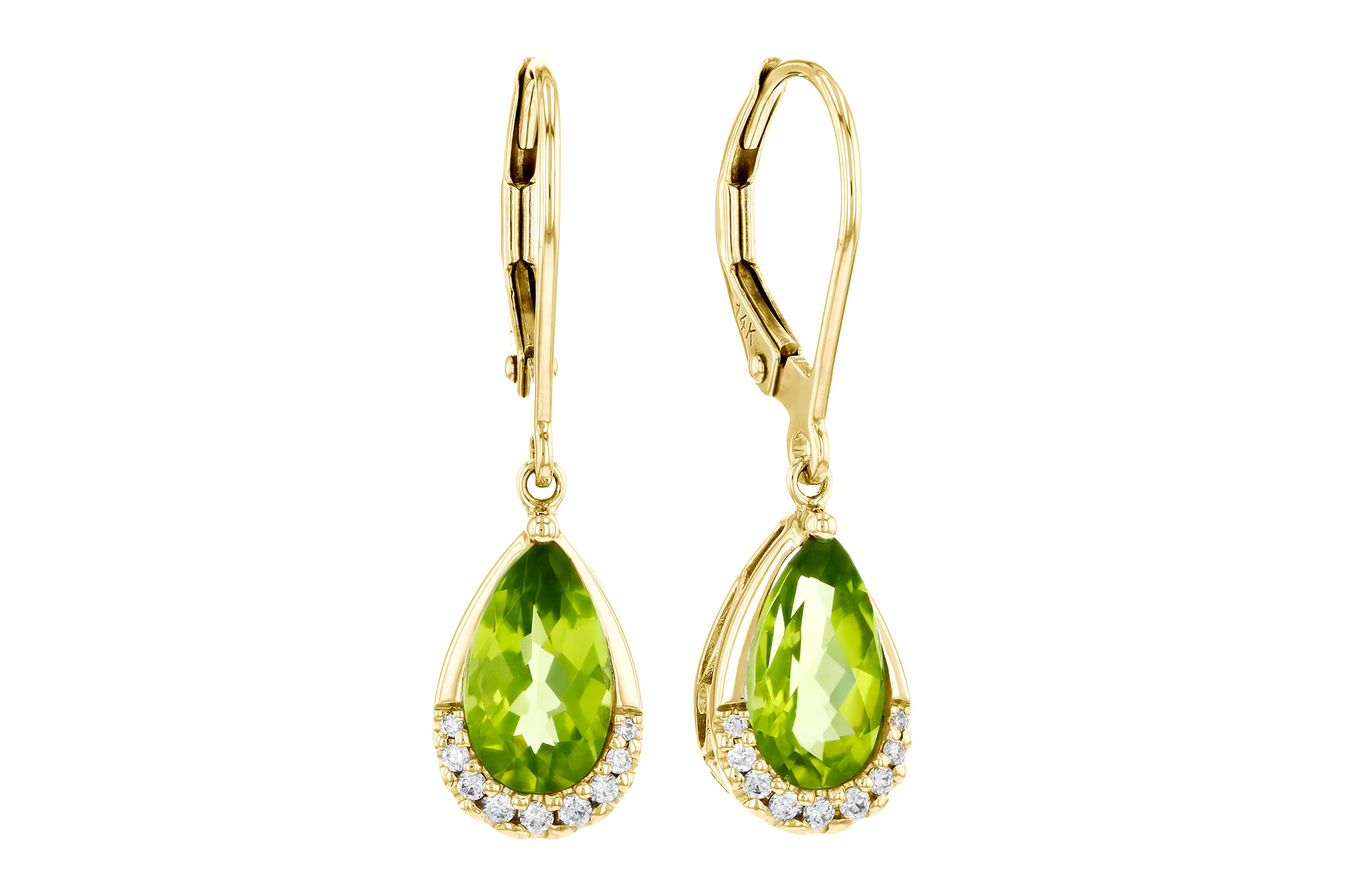 E321-20827: EARR 1.85 PERIDOT 1.94 TGW (9x5MM PS)