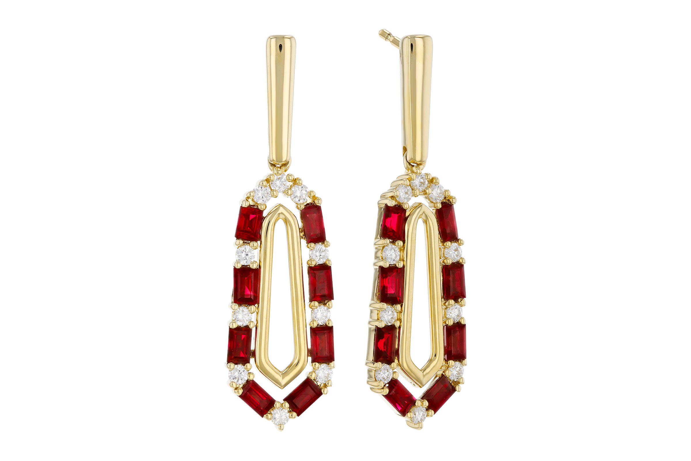 E321-21773: EARR .98 TW RUBY 1.26 TGW