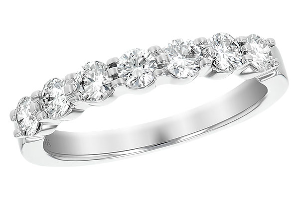 F138-51809: LDS DIA WED RG .75 TW (7 STONES)