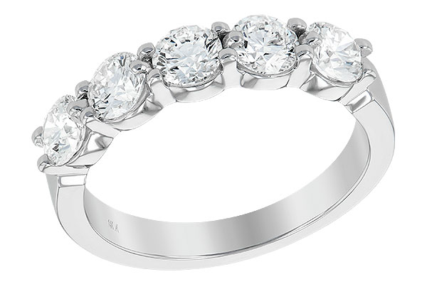 F231-25409: LDS DIA WED RG 1.50 TW (5 STONES)