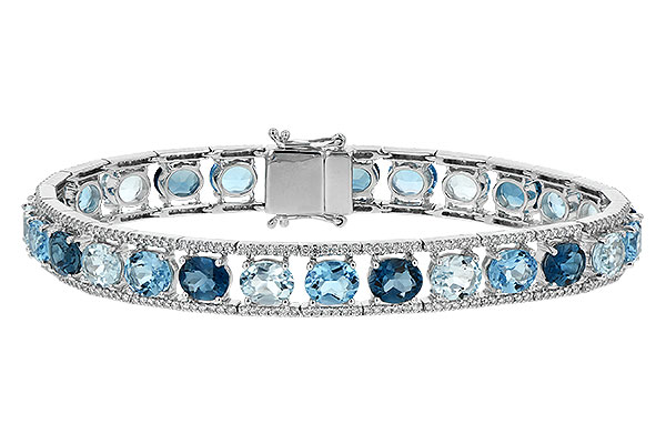 F234-84464: BRACELET 16.54 BLUE TOPAZ 17.78 TGW