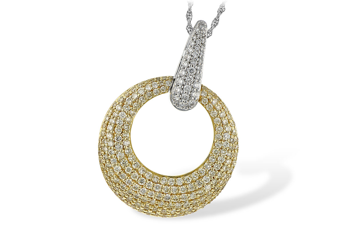 F234-85436: NECK 1.64 YELLOW DIAS 1.90 TW