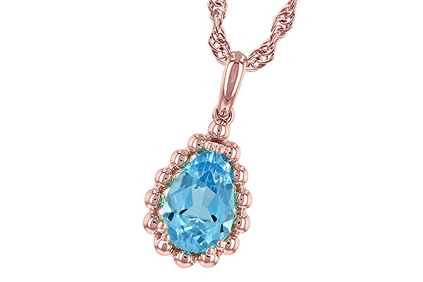 F234-86345: NECKLACE 1.55 CT BLUE TOPAZ