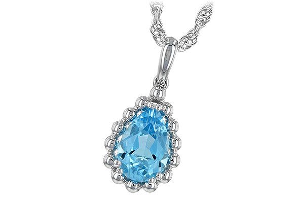 F234-86345: NECKLACE 1.55 CT BLUE TOPAZ