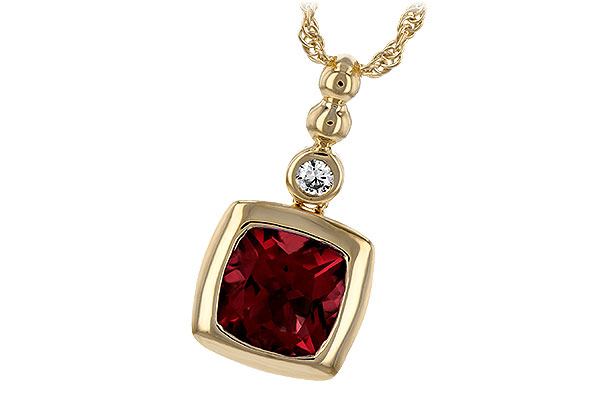 F234-87218: NECK 1.40 GARNET 1.44 TGW
