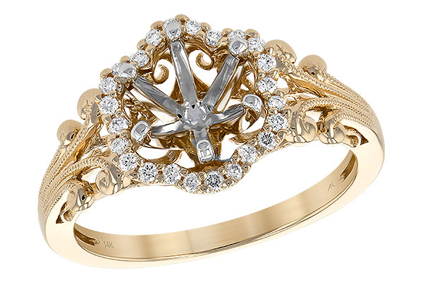 F235-73564: LDS SEMI DIA RG .15 TW (FOR 1.25 CTR)