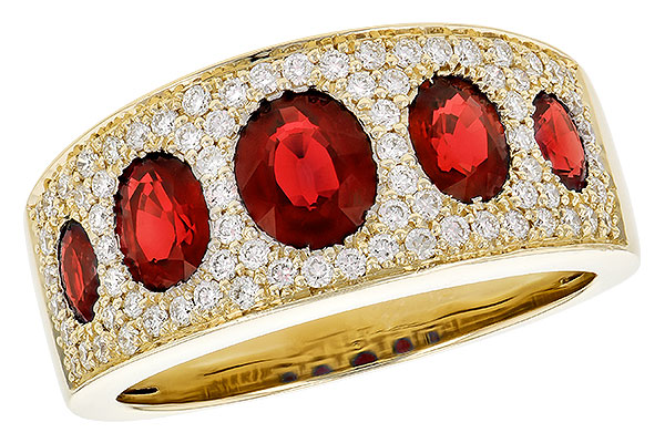 F318-49927: LDS WED RG 1.60 TW RUBY 2.00 TGW