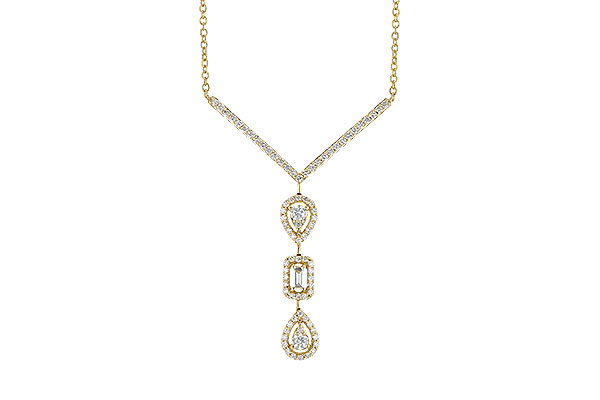F318-49936: NECK .04 BAGUETTE .50 TW (18")
