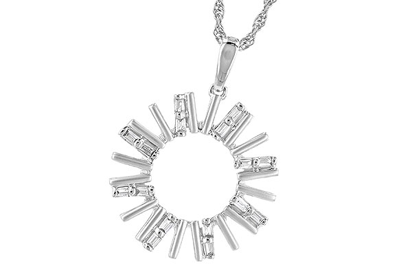F318-50873: NECK .14 TW BAGUETTES