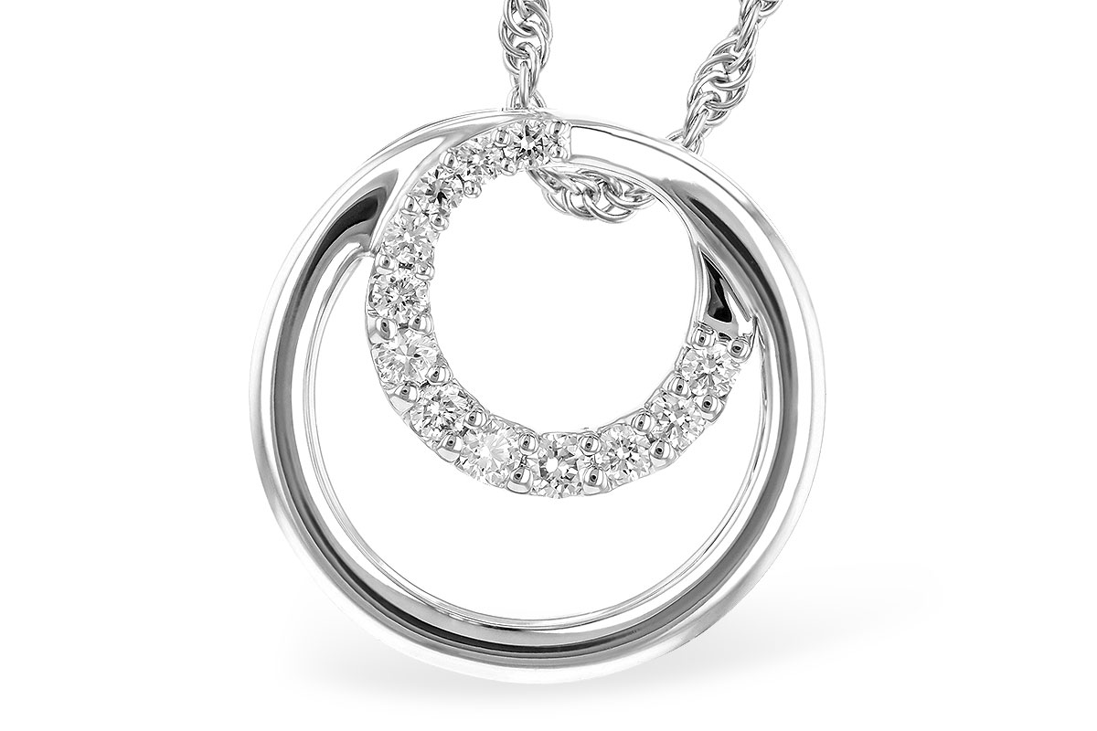 F318-52691: NECKLACE .15 TW