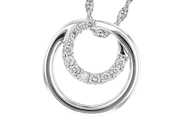 F318-52691: NECKLACE .15 TW