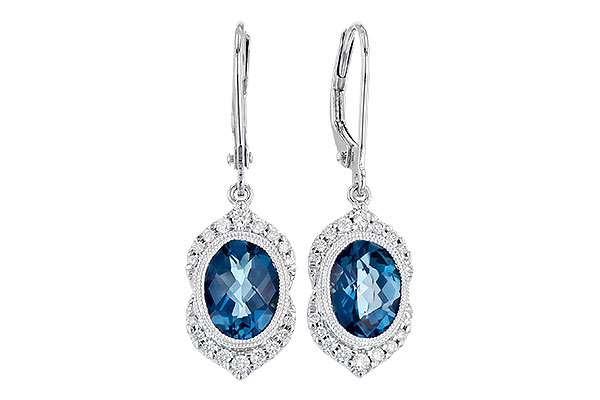 F318-54518: EARR 2.45 LONDON BLUE TOPAZ 2.64 TGW